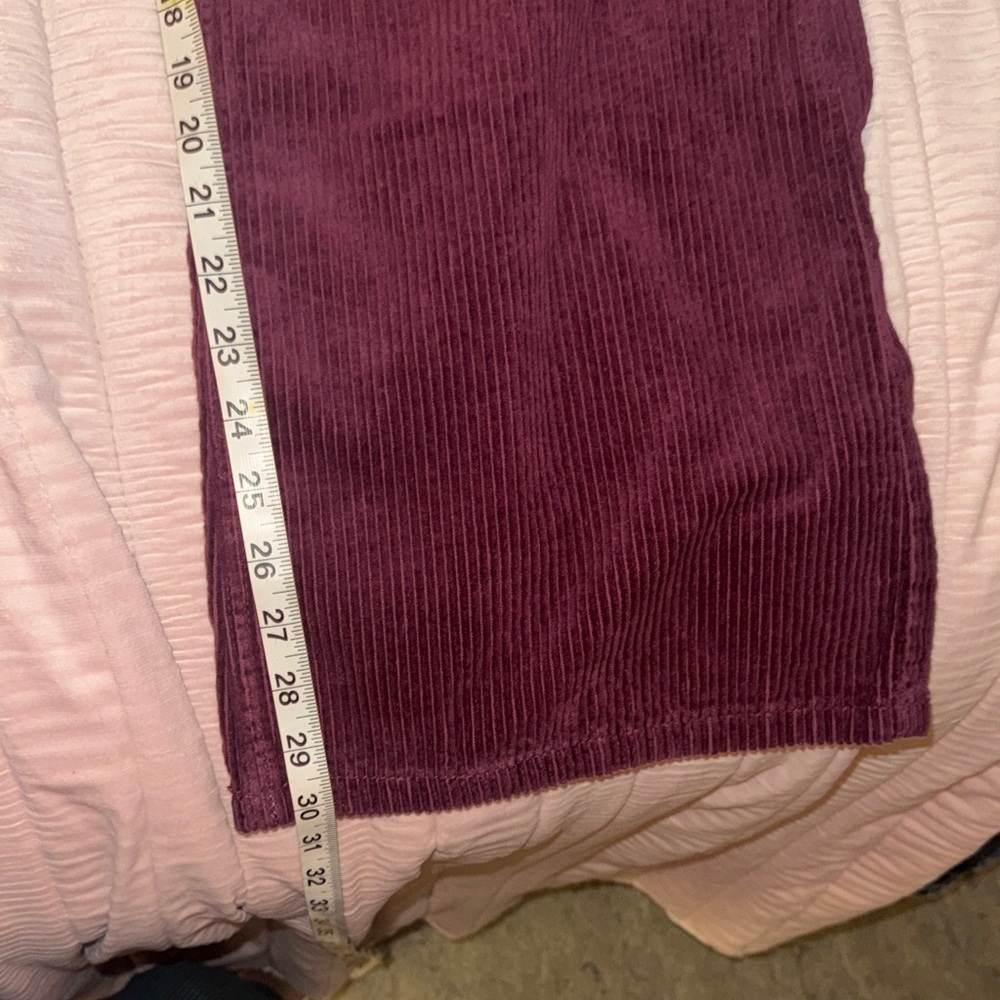 Arizona Jean Company Women's Wide Leg Corduroy Pants in Grape Wine - Picture 6 of 7